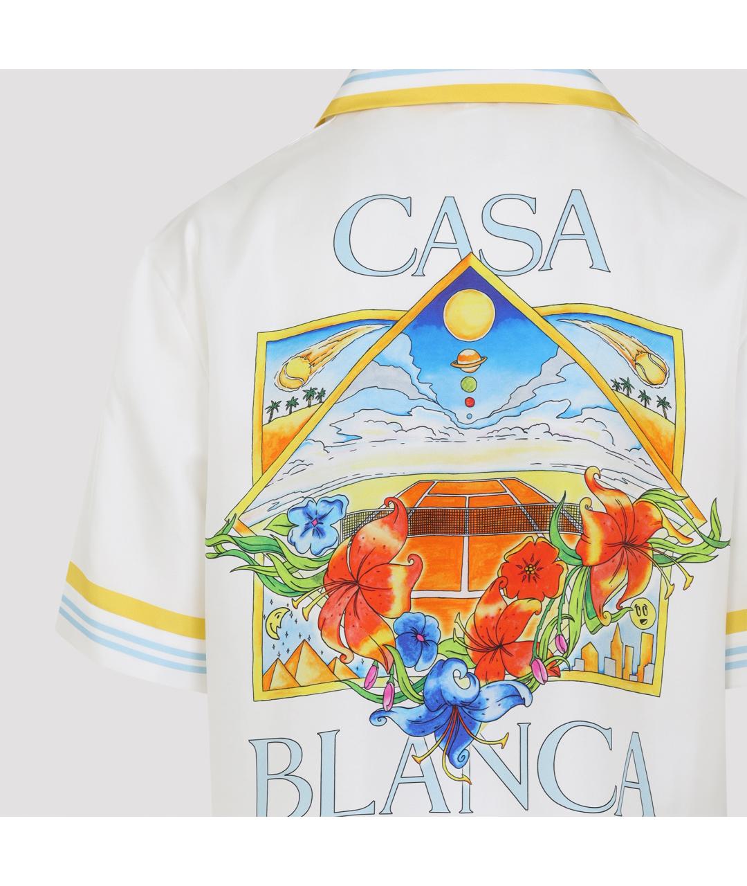 CASABLANCA Белая шелковая кэжуал рубашка, фото 4