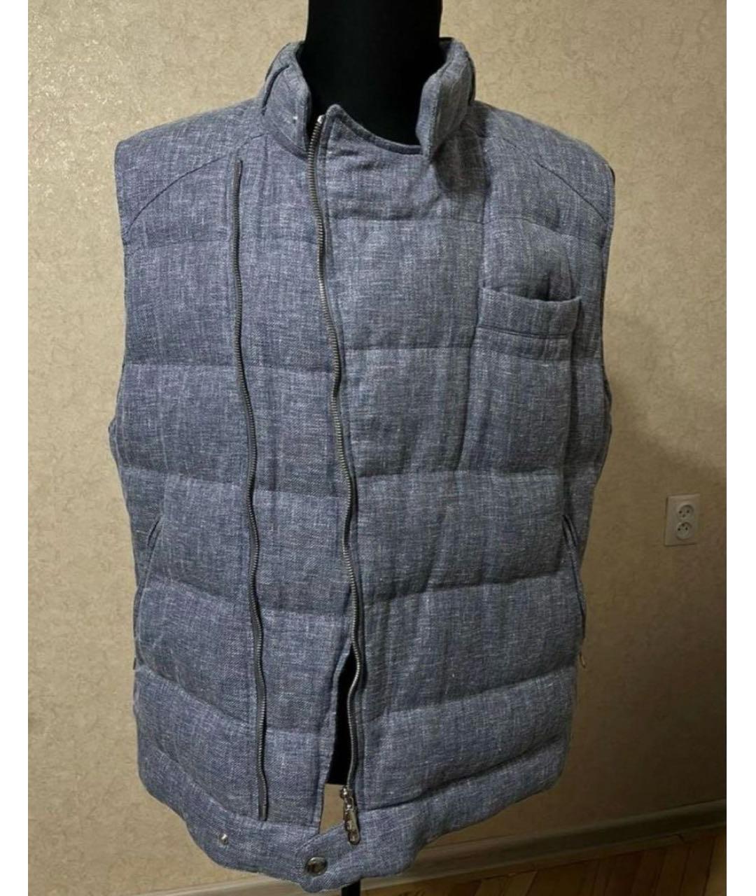 BRUNELLO CUCINELLI Синий жилет, фото 2