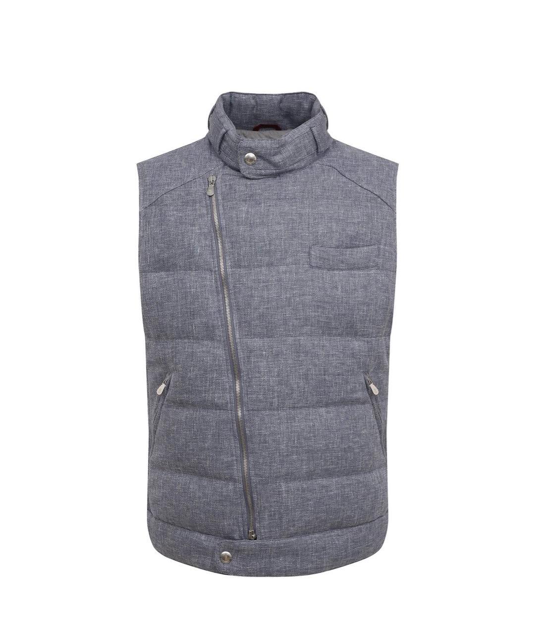 BRUNELLO CUCINELLI Синий жилет, фото 5