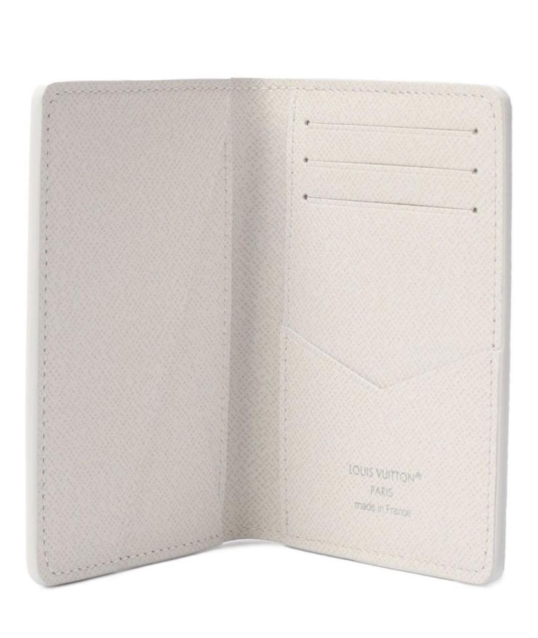 LOUIS VUITTON Белый кожаный кардхолдер, фото 3