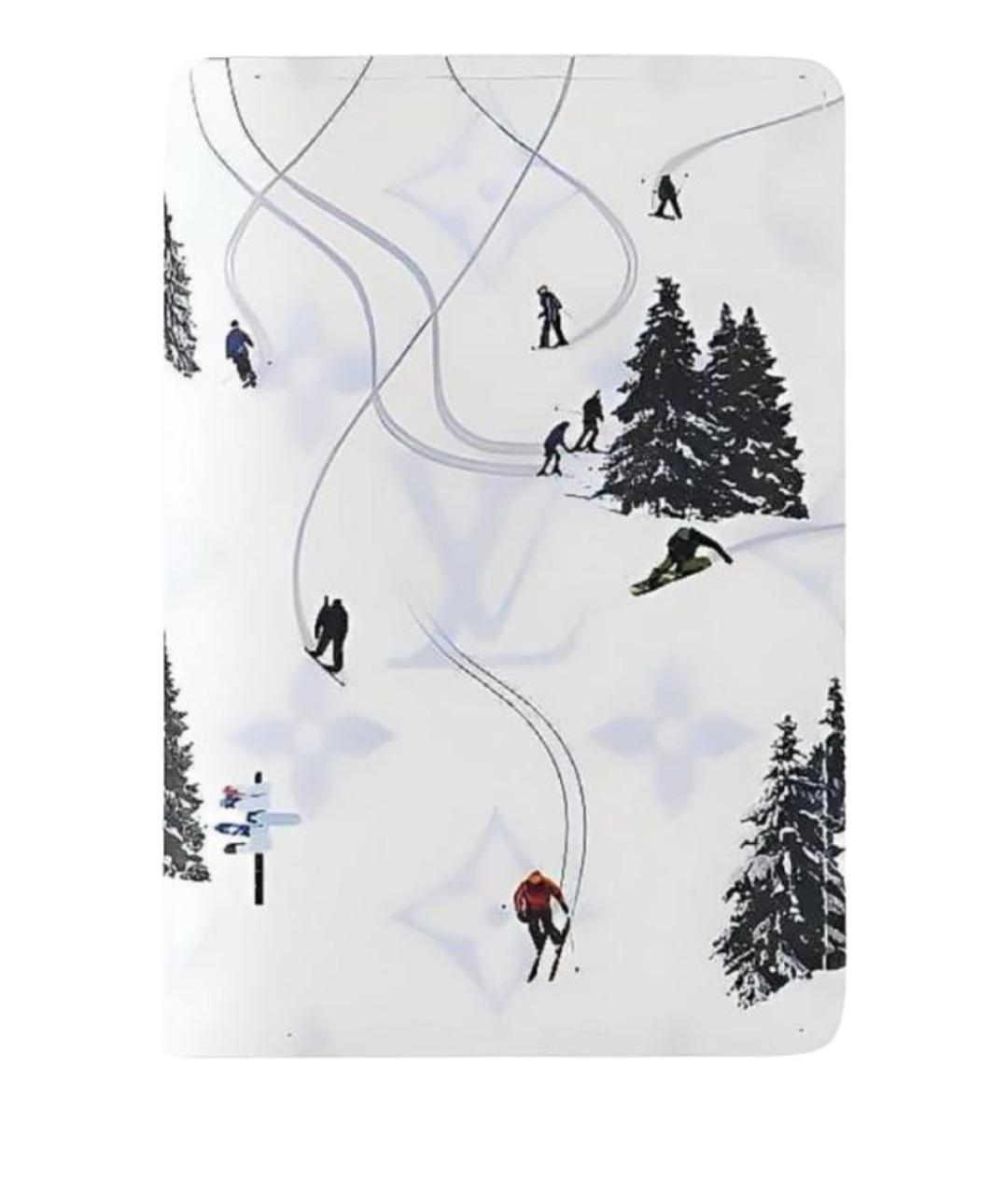 LOUIS VUITTON Белый кожаный кардхолдер, фото 1