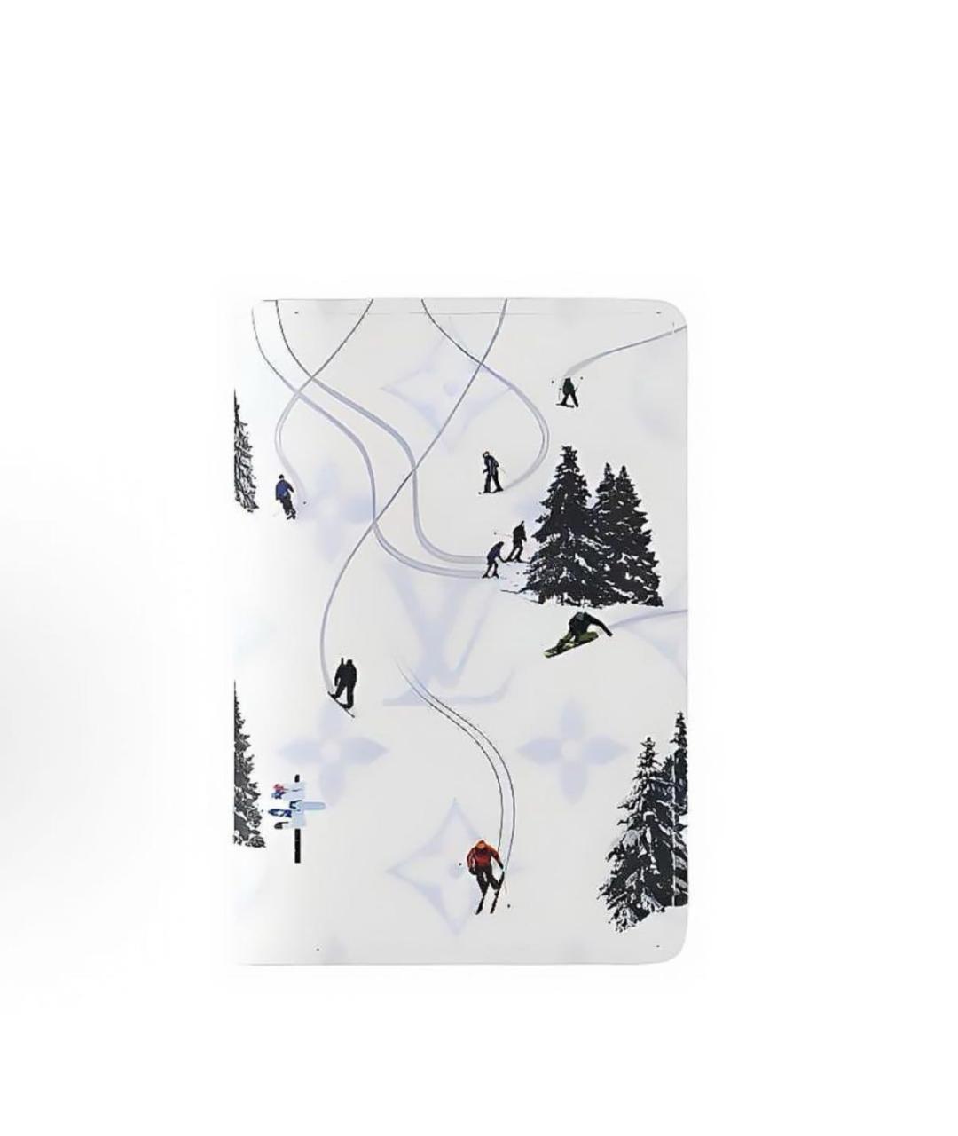 LOUIS VUITTON Белый кожаный кардхолдер, фото 6