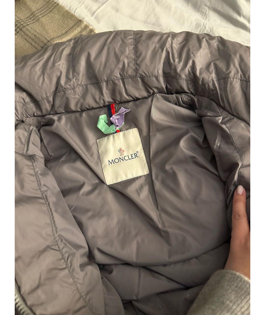 MONCLER Серая куртка, фото 4