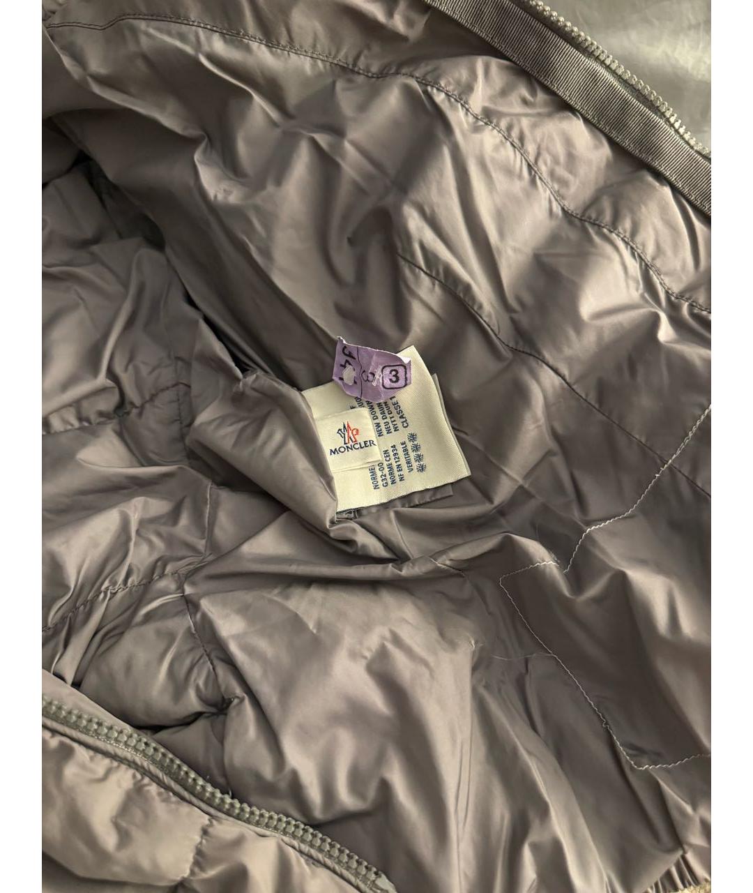 MONCLER Серая куртка, фото 5