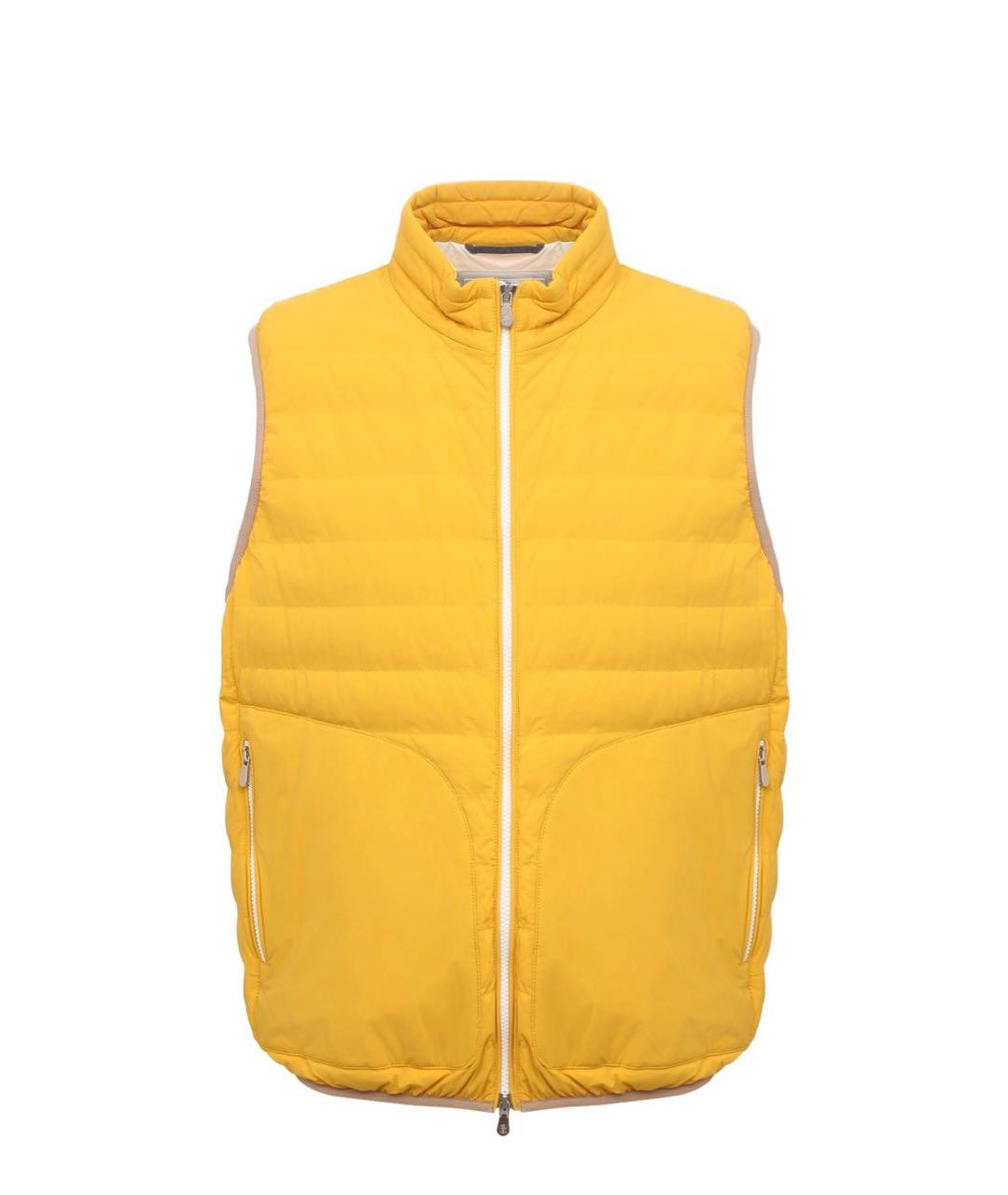 BRUNELLO CUCINELLI Желтый жилет, фото 5