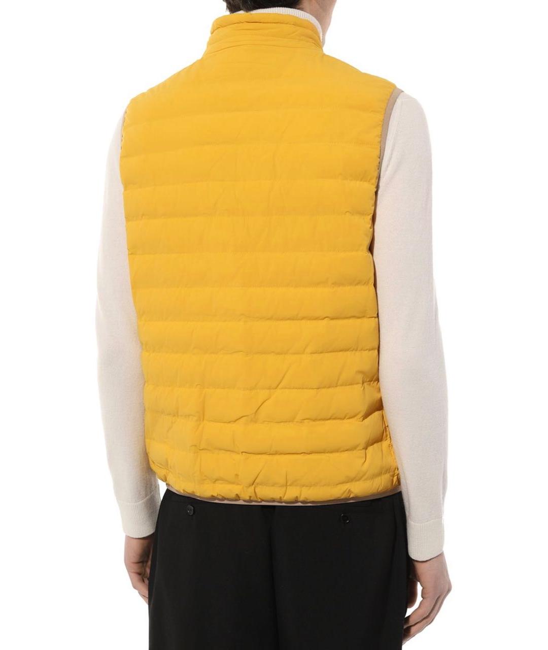 BRUNELLO CUCINELLI Желтый жилет, фото 2