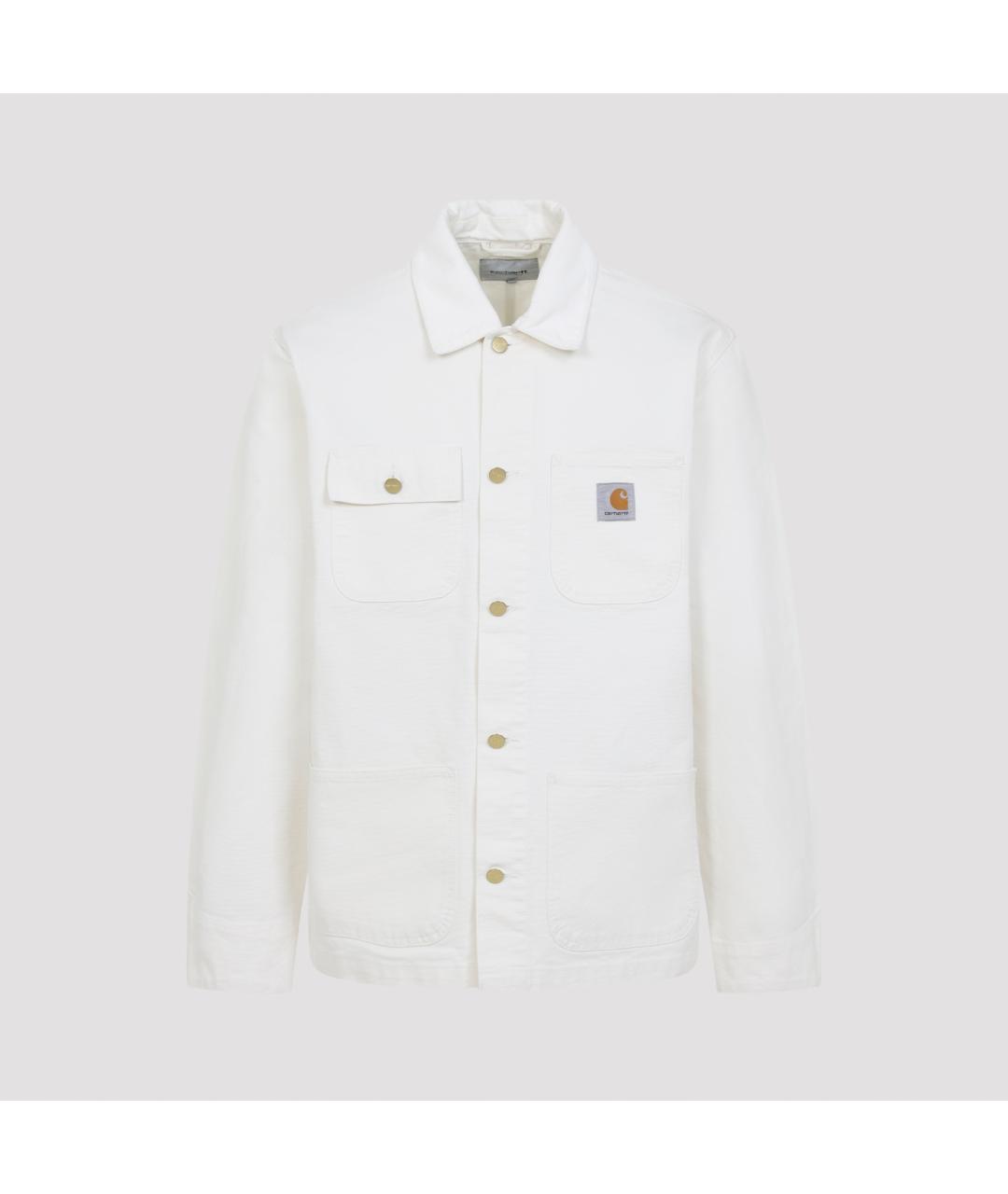CARHARTT WIP Белая хлопковая куртка, фото 2