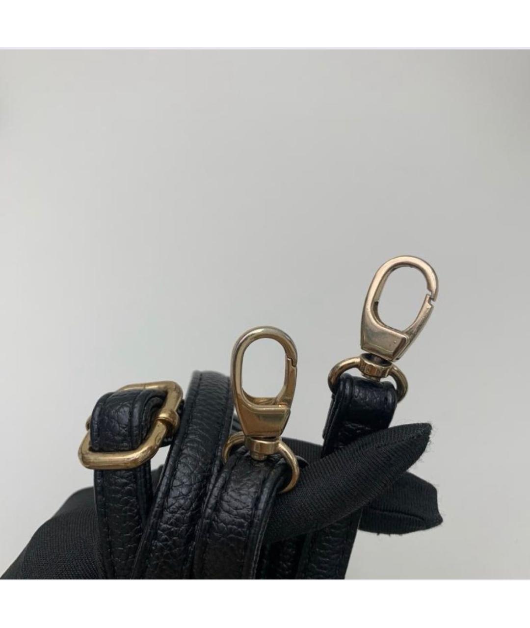 CHANEL Черная кожаная сумка через плечо, фото 8