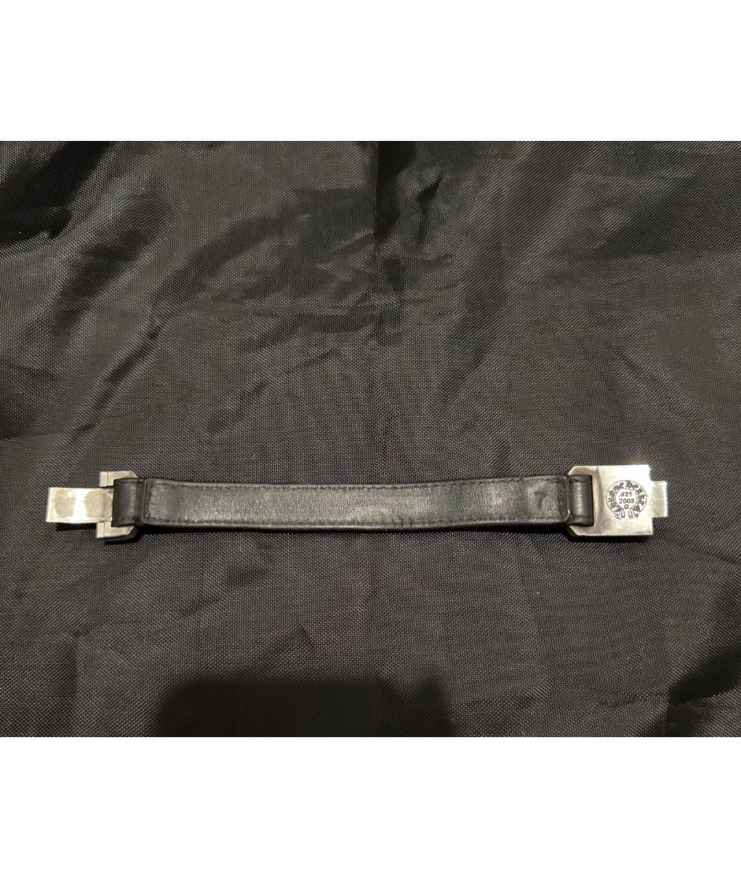 CHROME HEARTS Черный серебряный браслет, фото 2