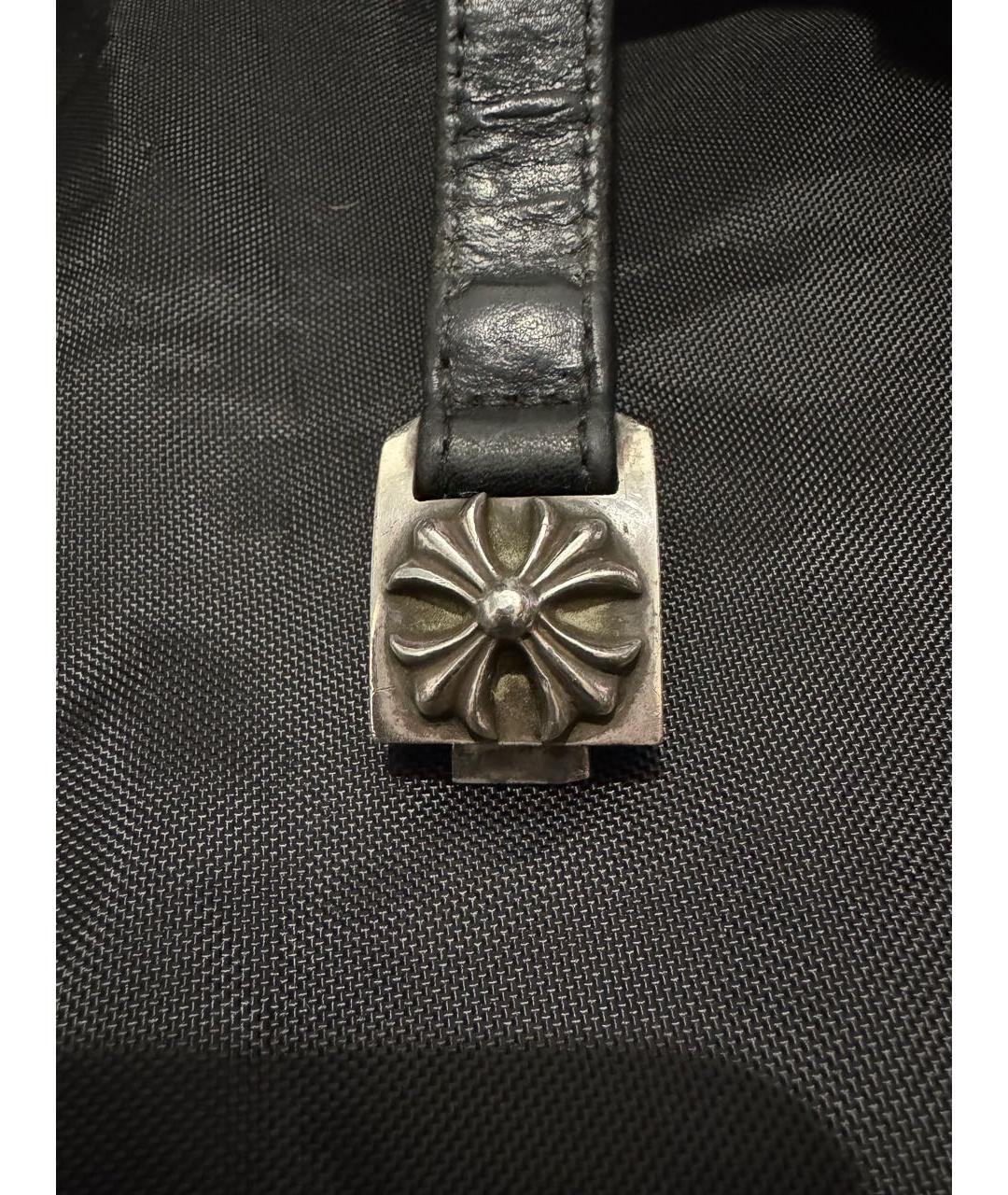 CHROME HEARTS Черный серебряный браслет, фото 6