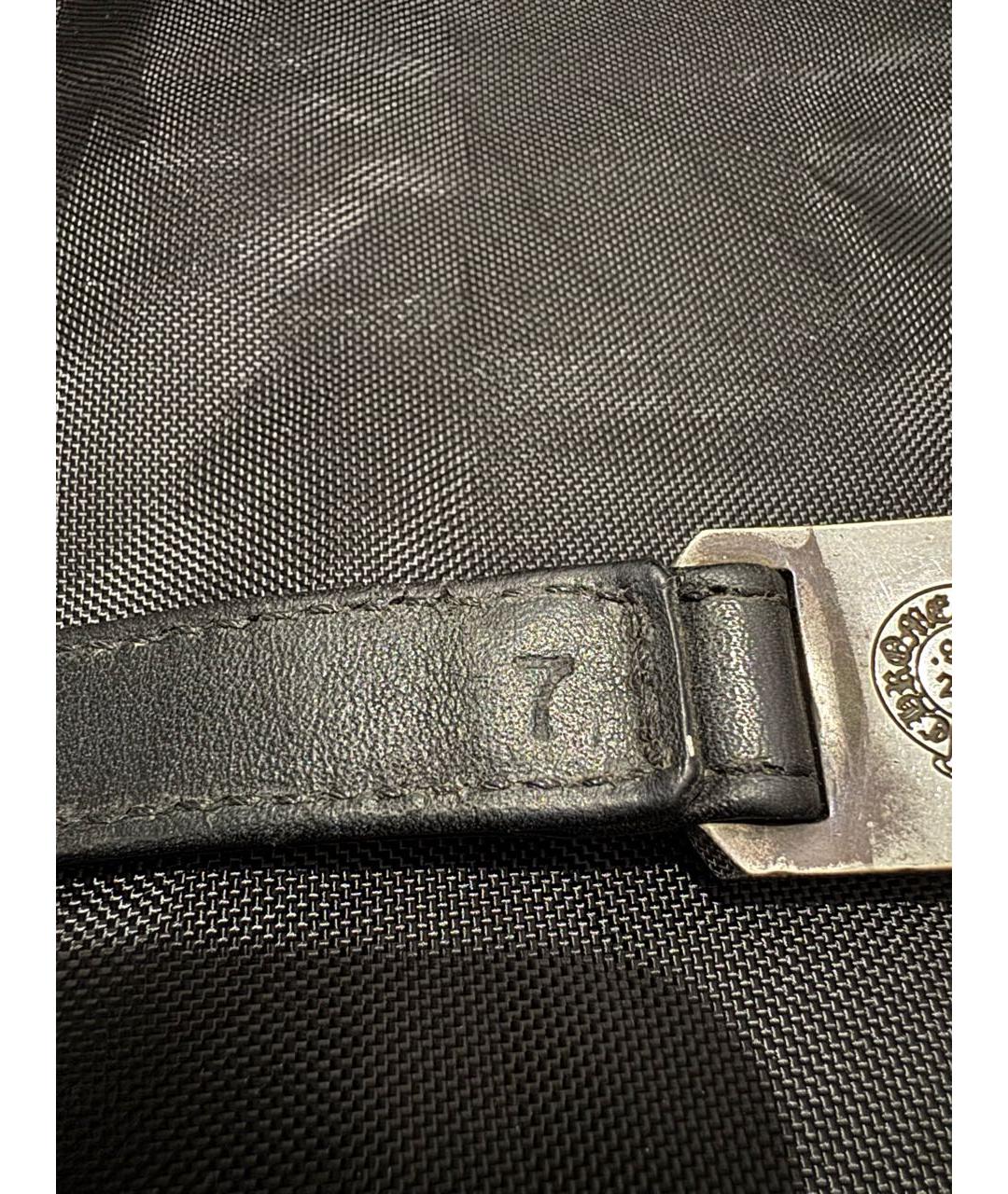 CHROME HEARTS Черный серебряный браслет, фото 5