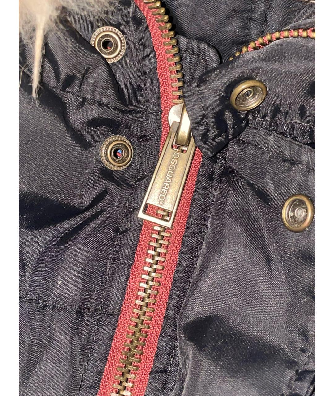 DSQUARED2 Черный полиамидовый пуховик, фото 6