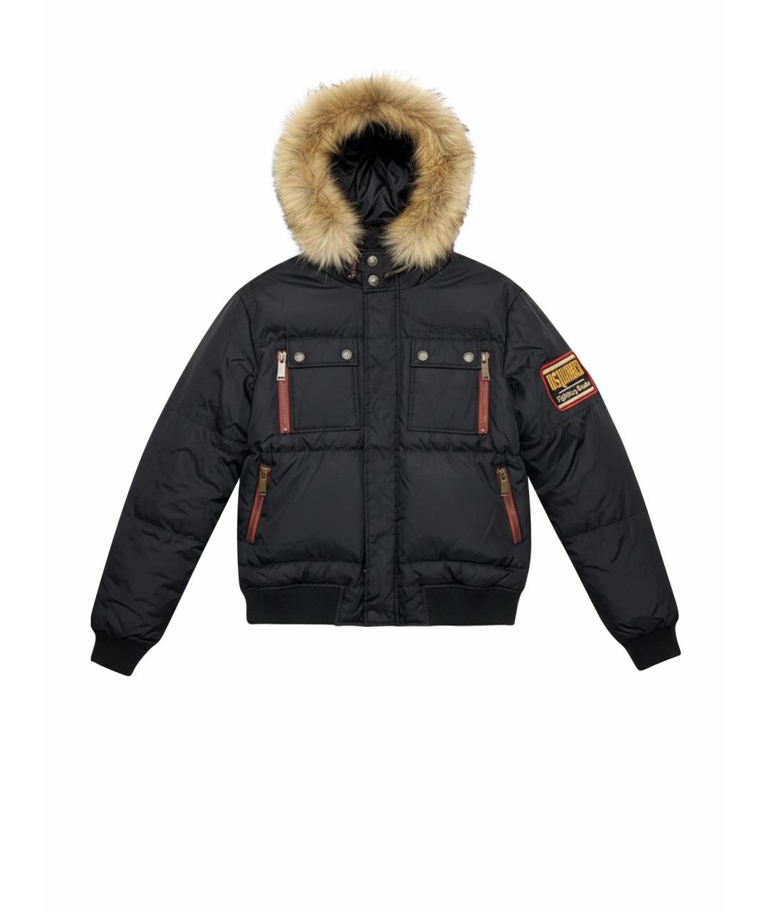 DSQUARED2 Черный полиамидовый пуховик, фото 1