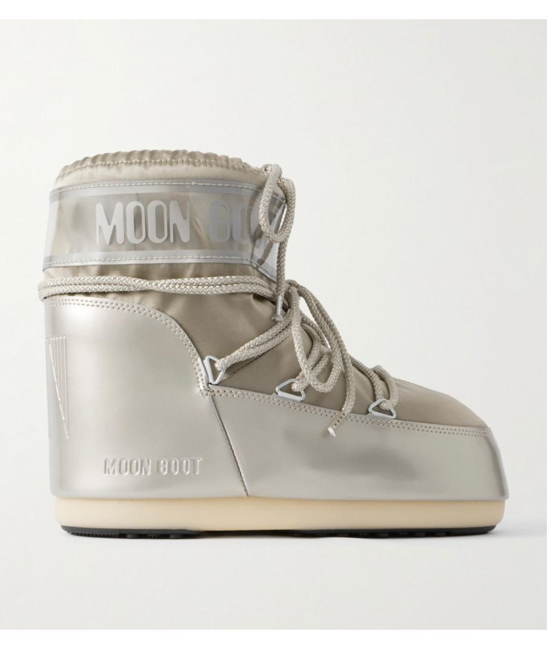 MOON BOOT Бежевые синтетические полусапоги, фото 5