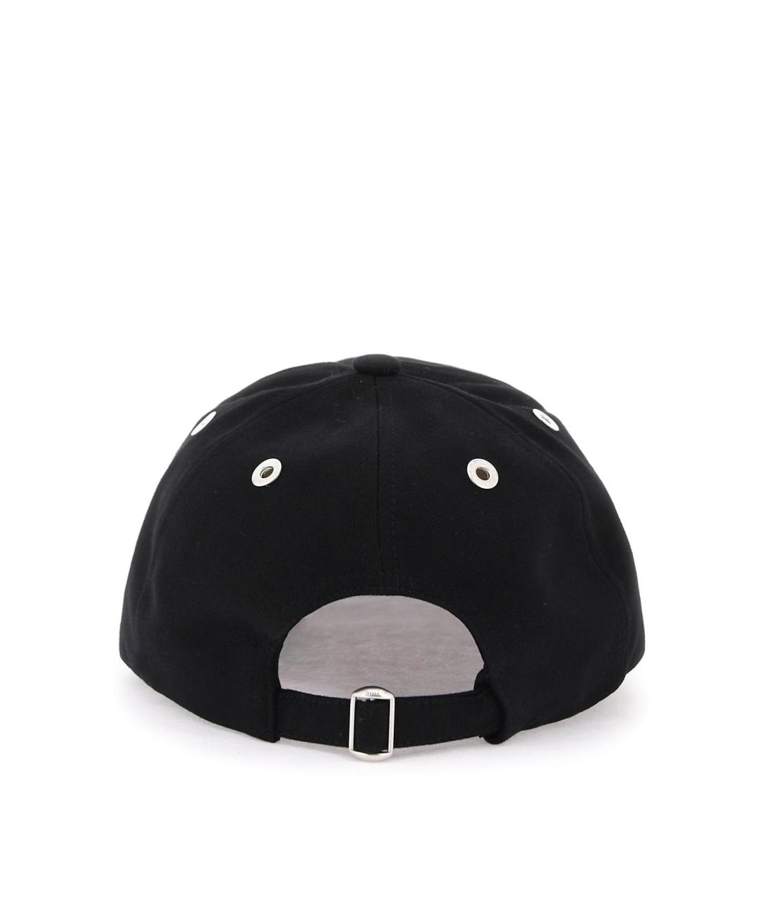 Ami Paris Черная хлопковая кепка, фото 4