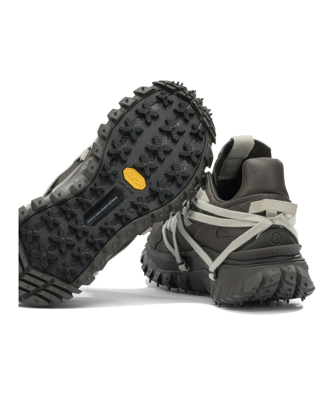 RICK OWENS Зеленые кожаные кроссовки, фото 4