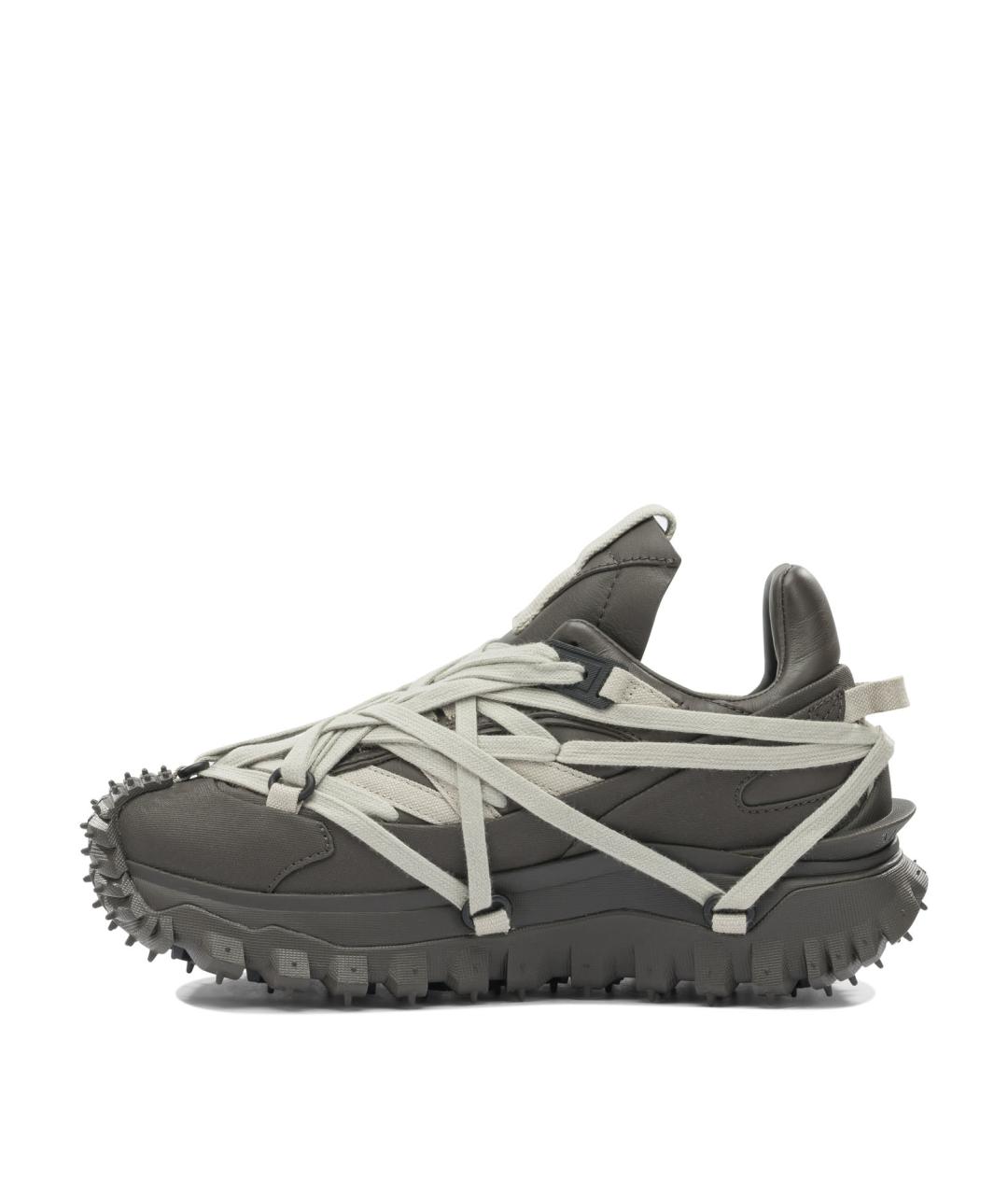 RICK OWENS Зеленые кожаные кроссовки, фото 2