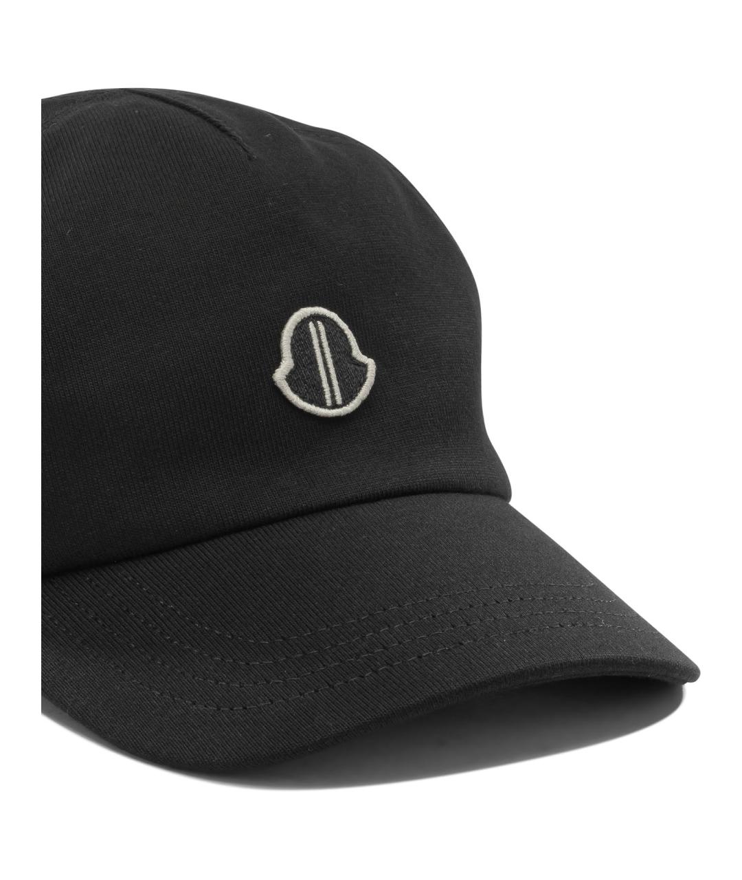 RICK OWENS Черная хлопковая кепка, фото 4