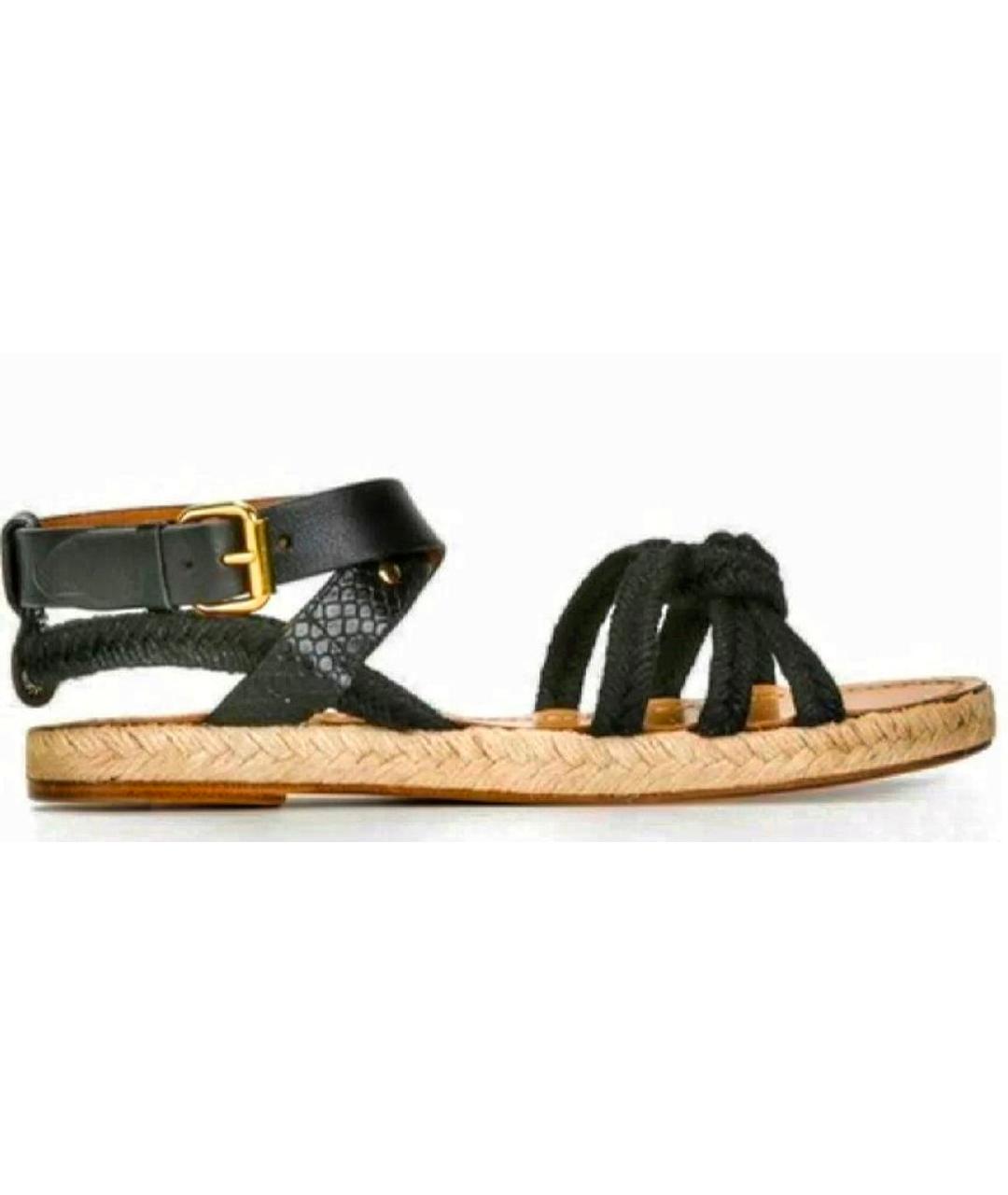 ISABEL MARANT Черные кожаные сандалии, фото 9