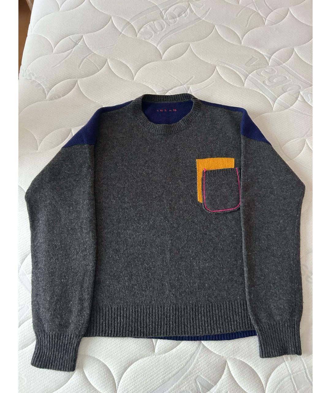 MARNI Серый шерстяной джемпер / свитер, фото 5