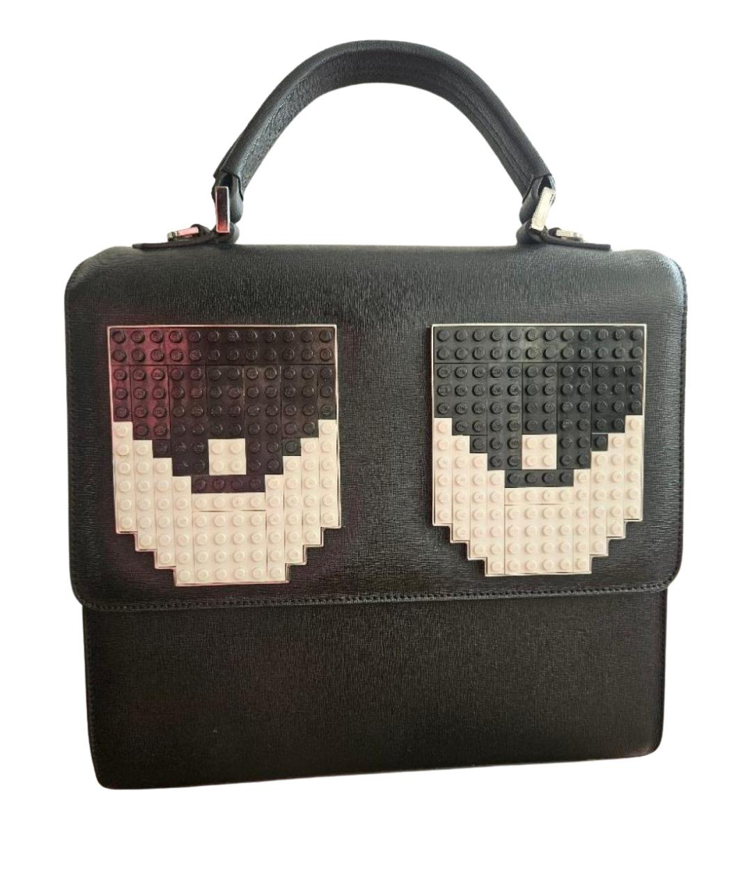 12 STOREEZ Черная сумка с короткими ручками из лакированной кожи, фото 1