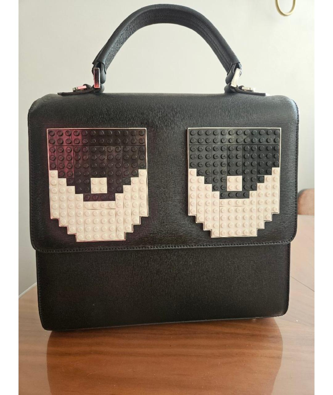 12 STOREEZ Черная сумка с короткими ручками из лакированной кожи, фото 9