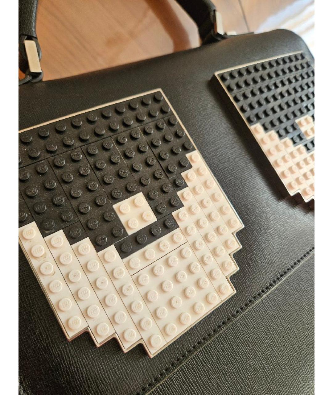 12 STOREEZ Черная сумка с короткими ручками из лакированной кожи, фото 6