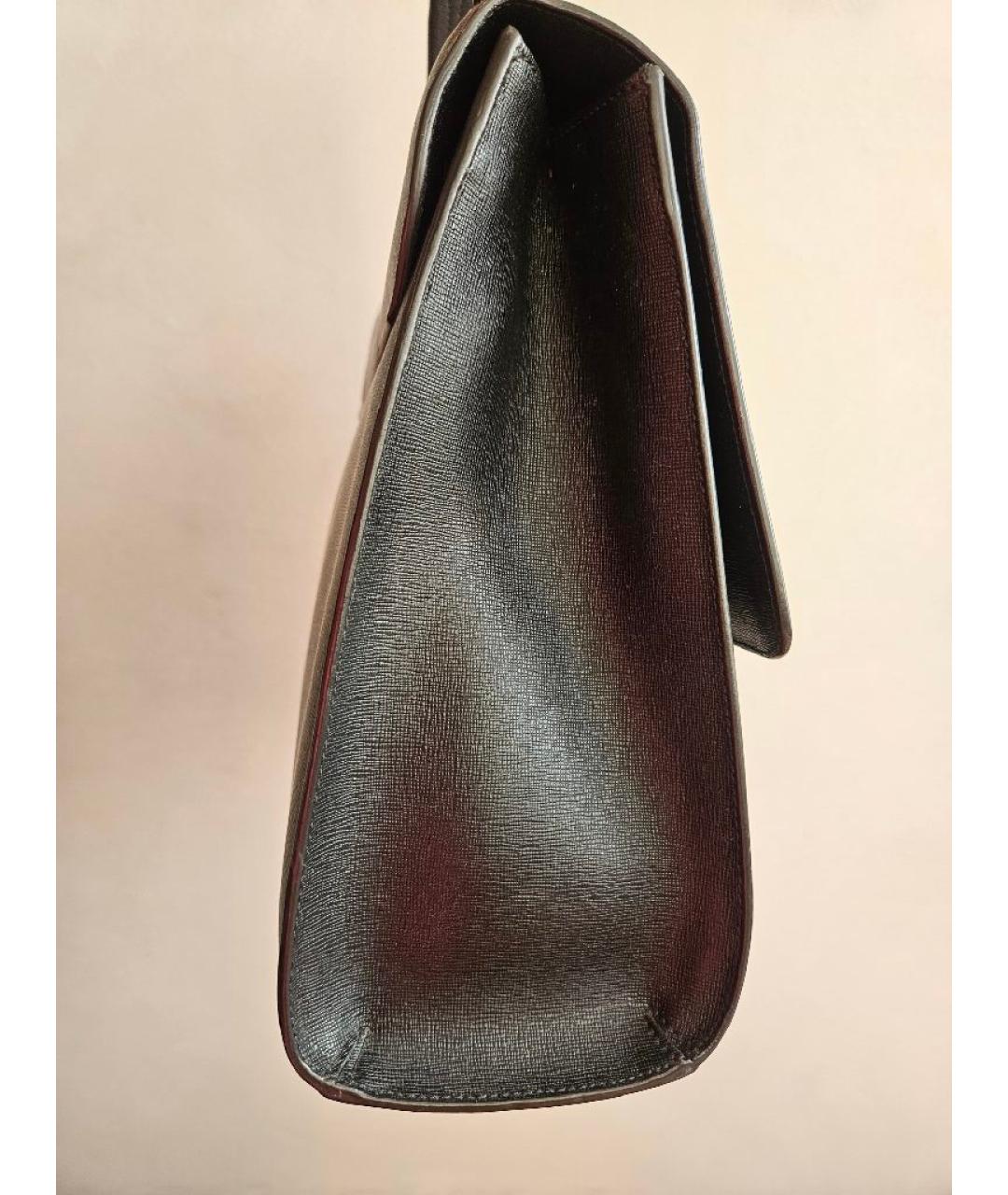 12 STOREEZ Черная сумка с короткими ручками из лакированной кожи, фото 2