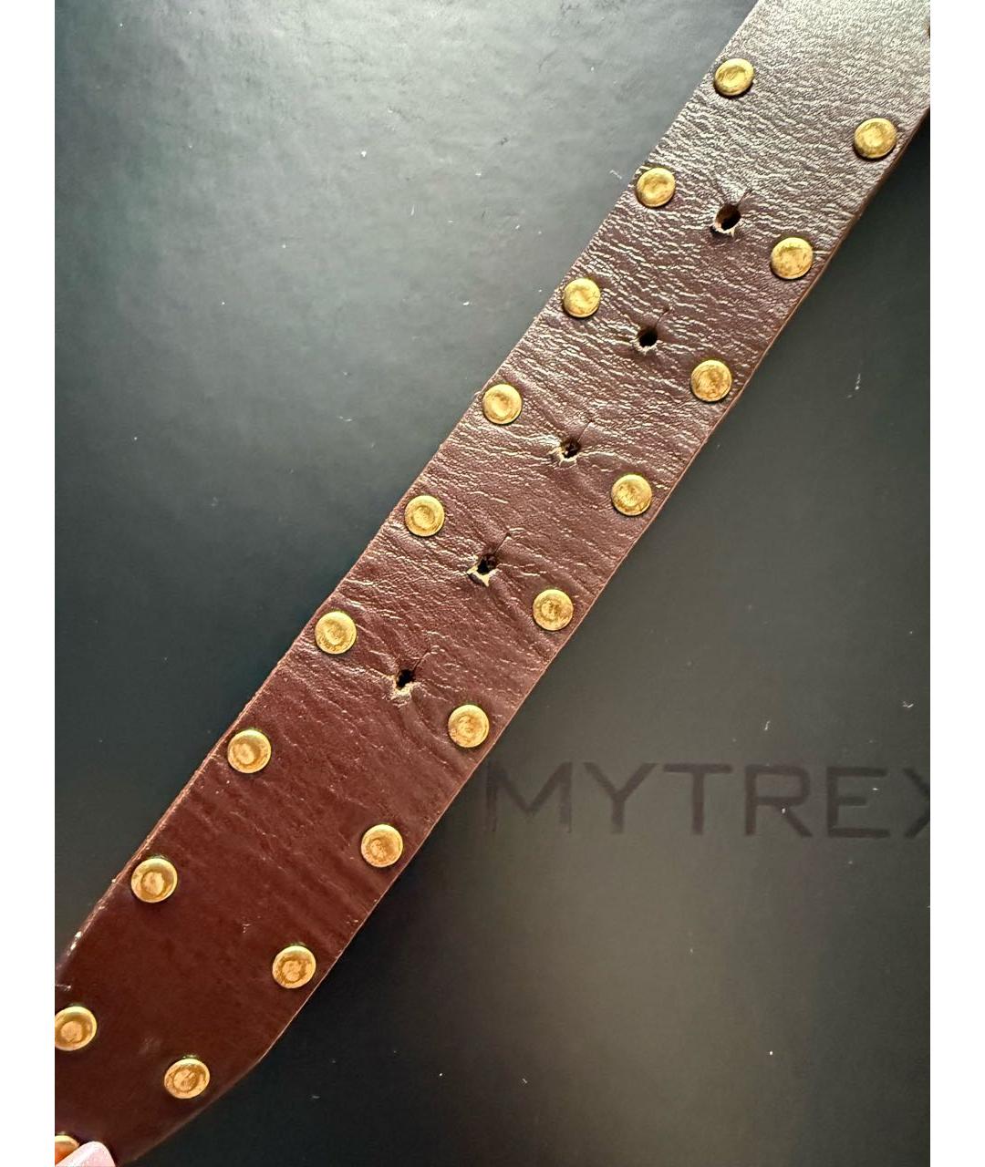 DOLCE&GABBANA Коричневый кожаный ремень, фото 6