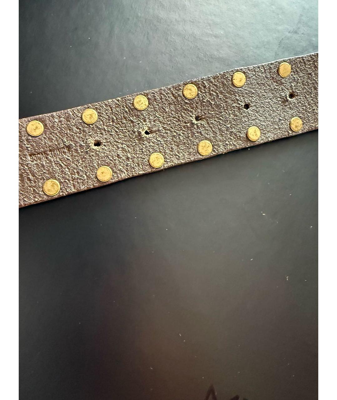 DOLCE&GABBANA Коричневый кожаный ремень, фото 7