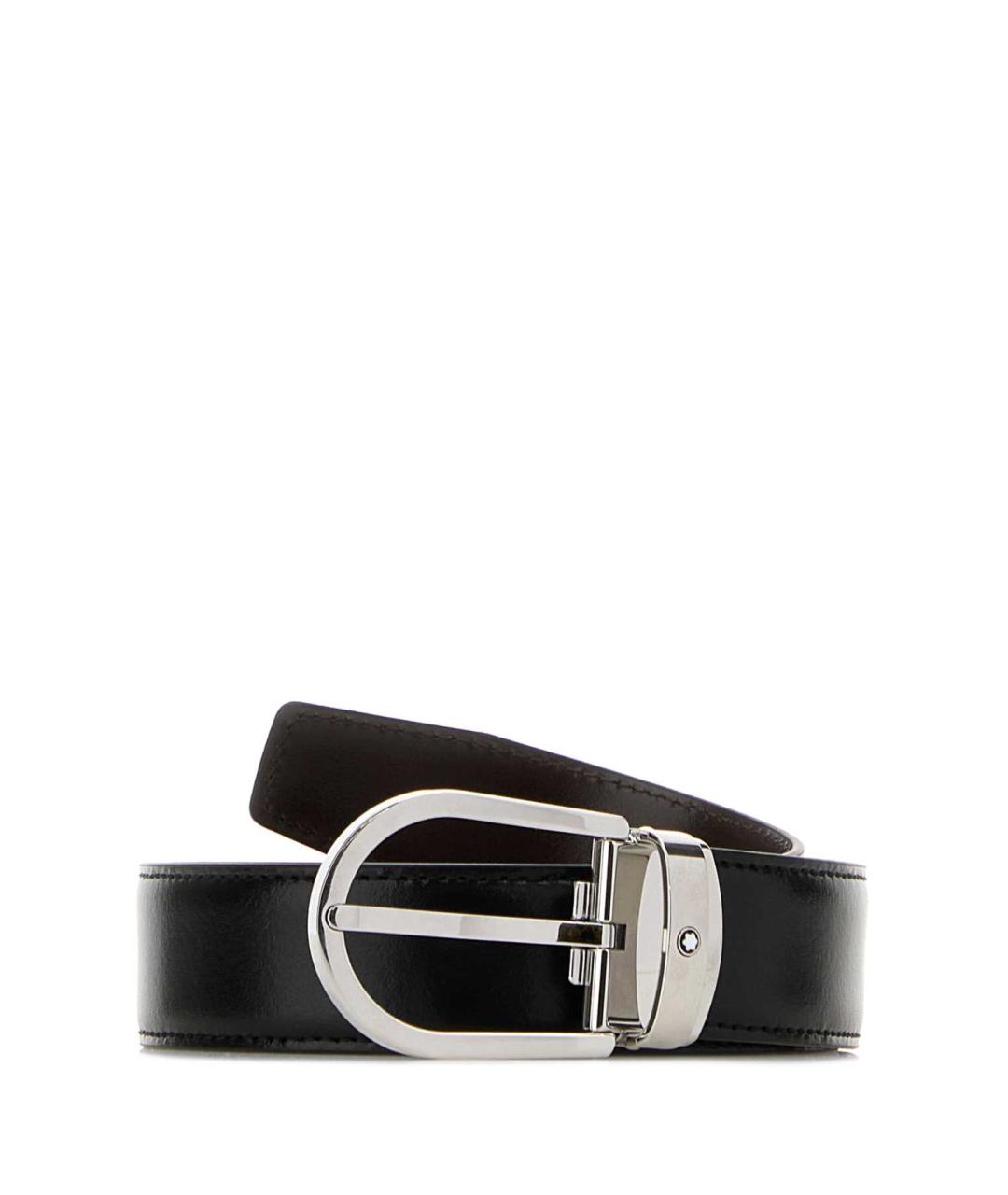 MONTBLANC Черный ремень, фото 1