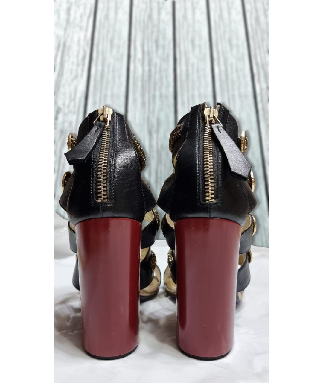 TOMMY HILFIGER Мульти кожаные босоножки, фото 5