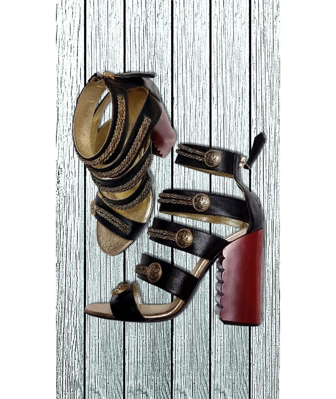 TOMMY HILFIGER Мульти кожаные босоножки, фото 2