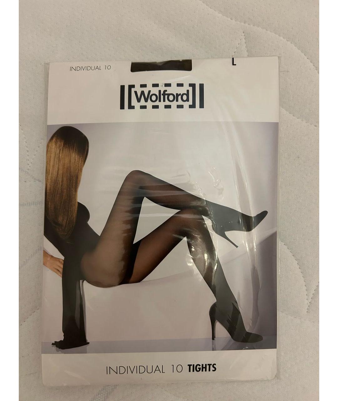 WOLFORD Коричневые носки, чулки и колготы, фото 6