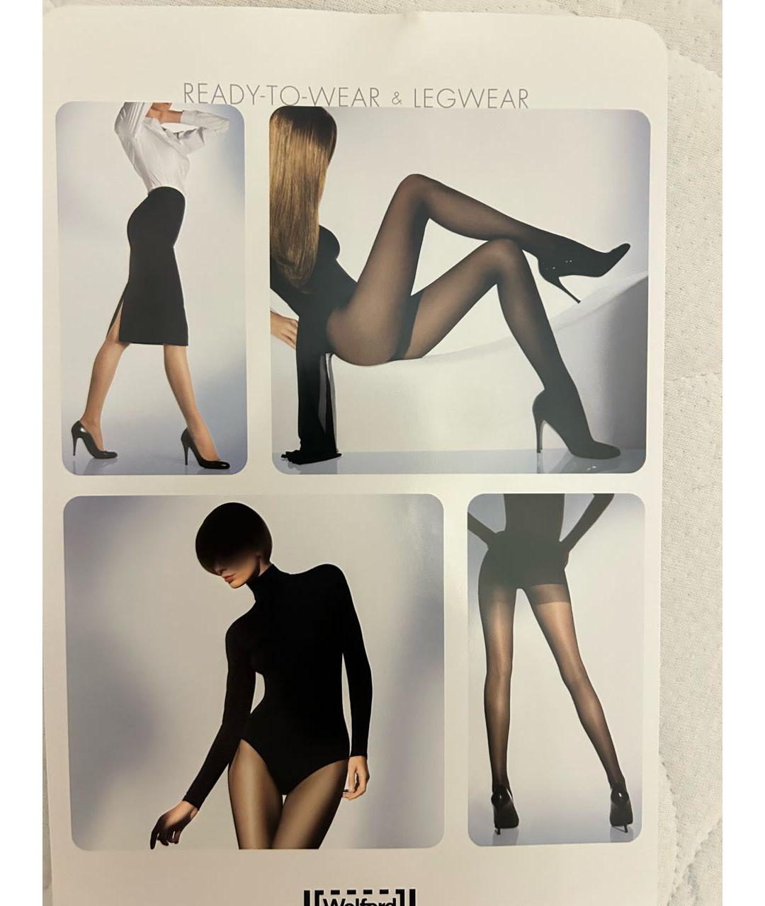 WOLFORD Коричневые носки, чулки и колготы, фото 5