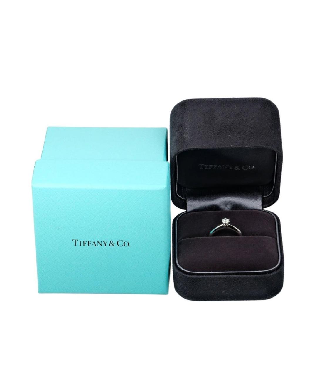 TIFFANY&CO Серебряное платиновое кольцо, фото 5