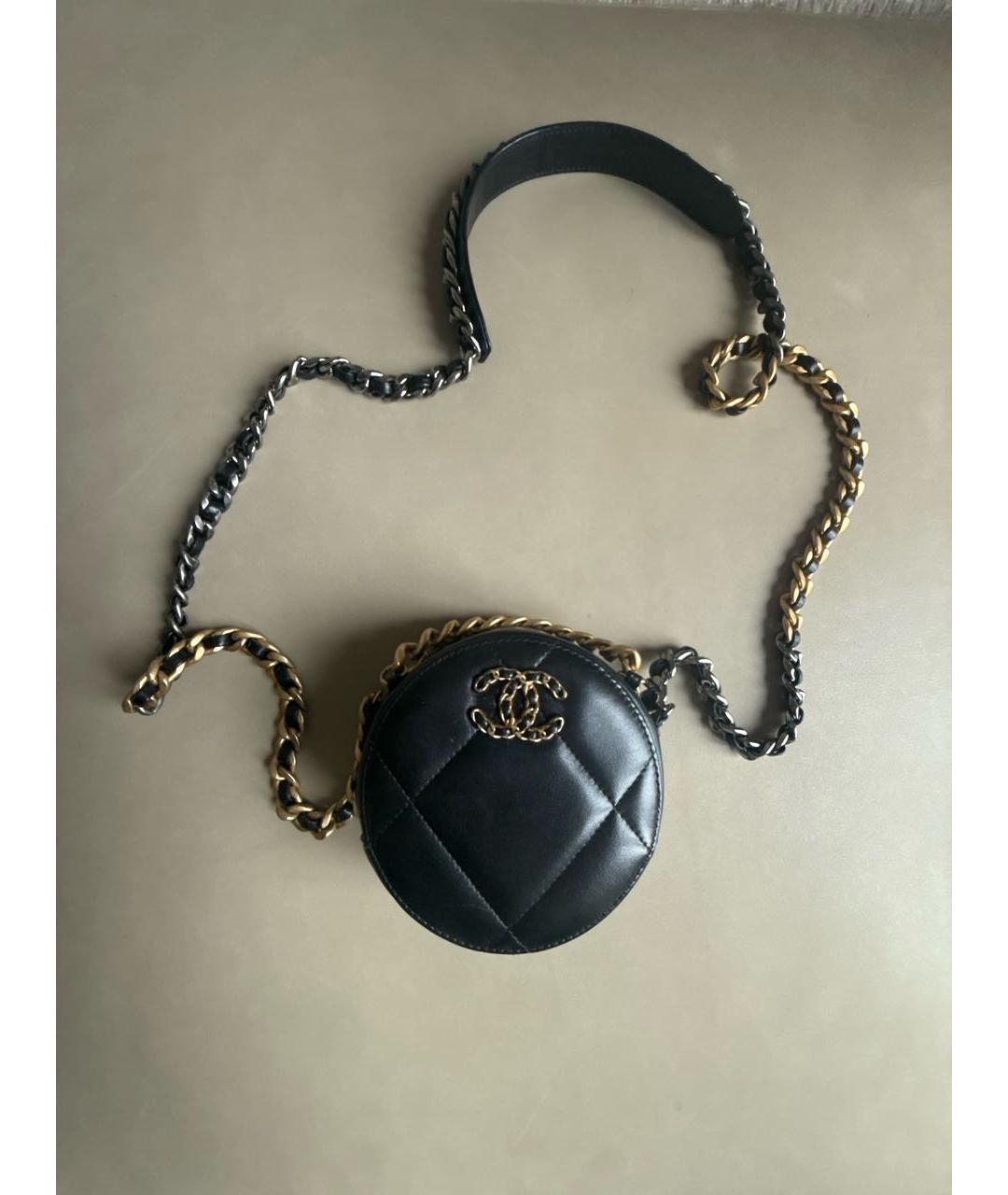 CHANEL Черная кожаная сумка через плечо, фото 4