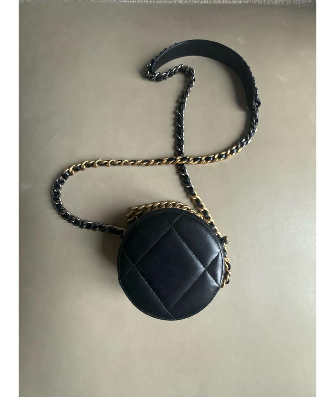 CHANEL Черная кожаная сумка через плечо, фото 2