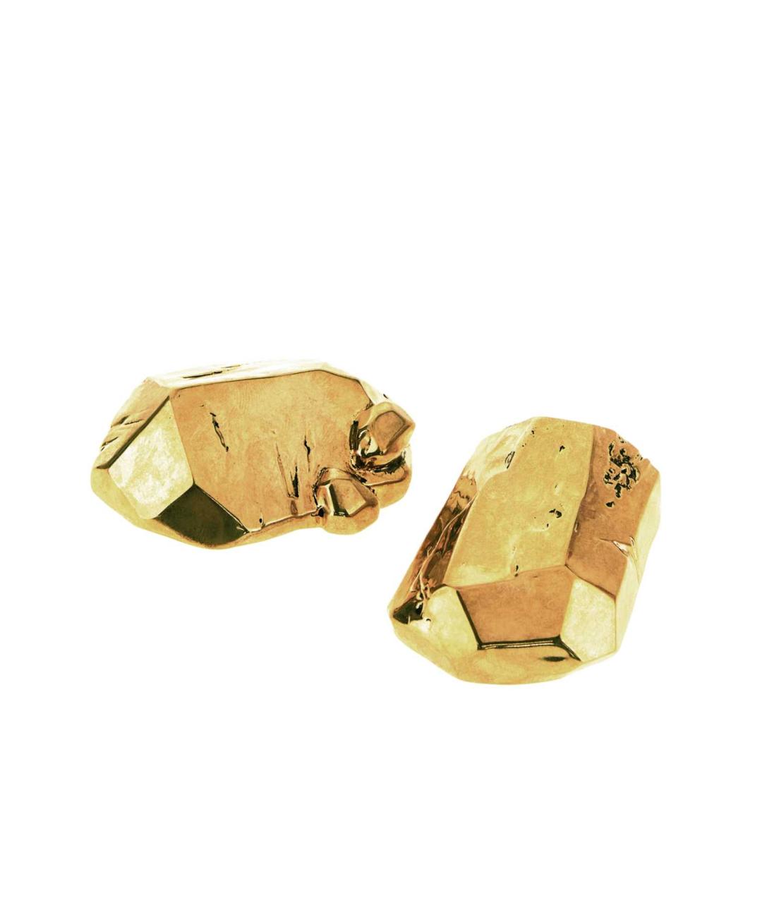 SAINT LAURENT Золотые металлические серьги, фото 2