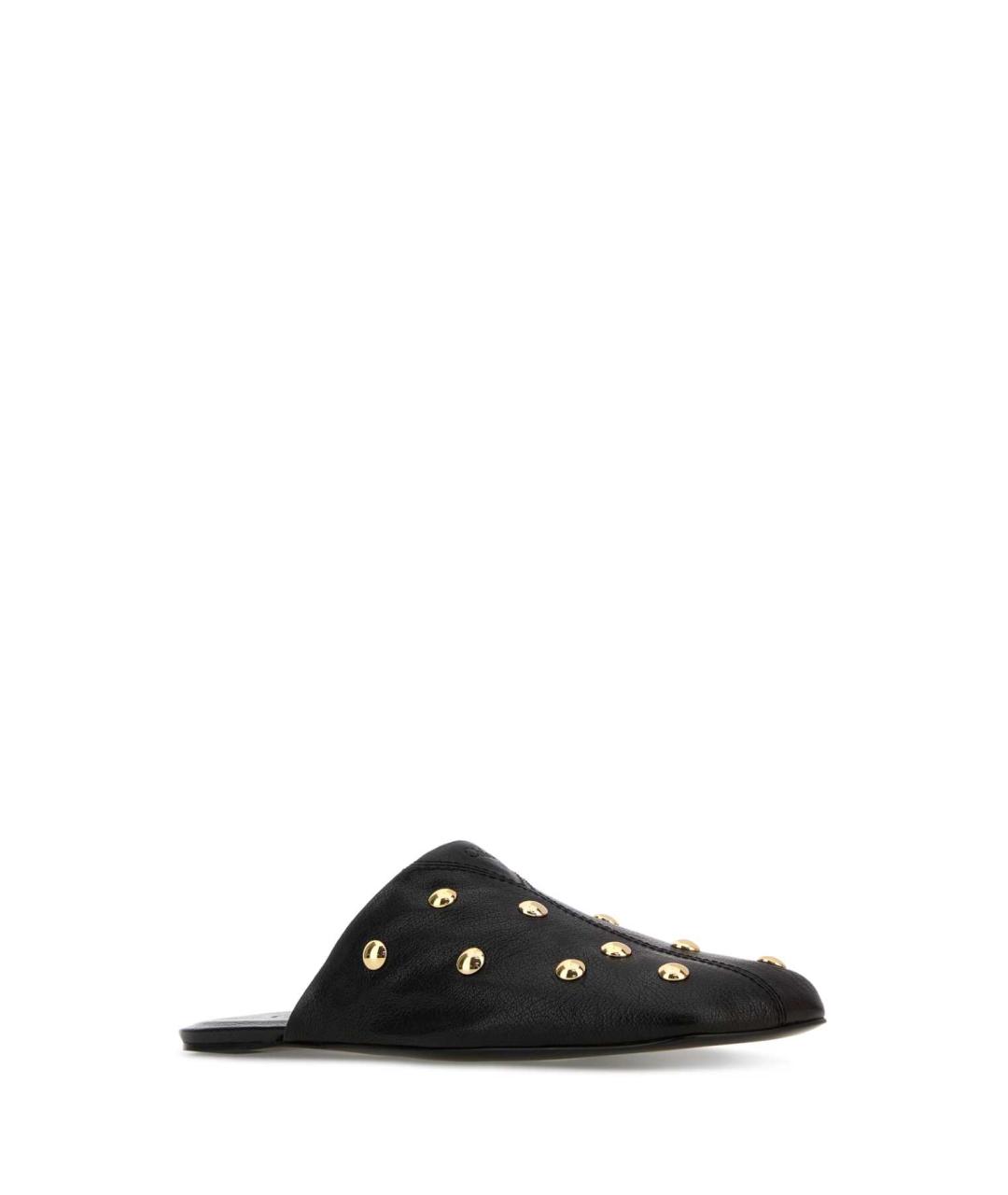 CHLOE Черные кожаные мюли, фото 2