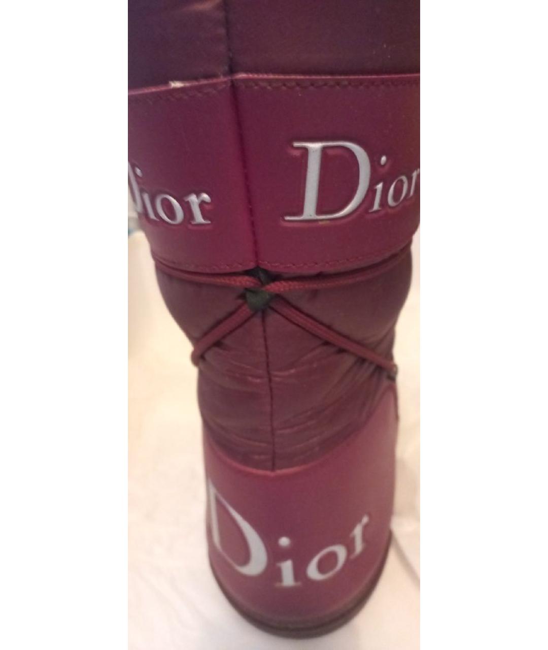 CHRISTIAN DIOR Бордовые полусапоги, фото 4