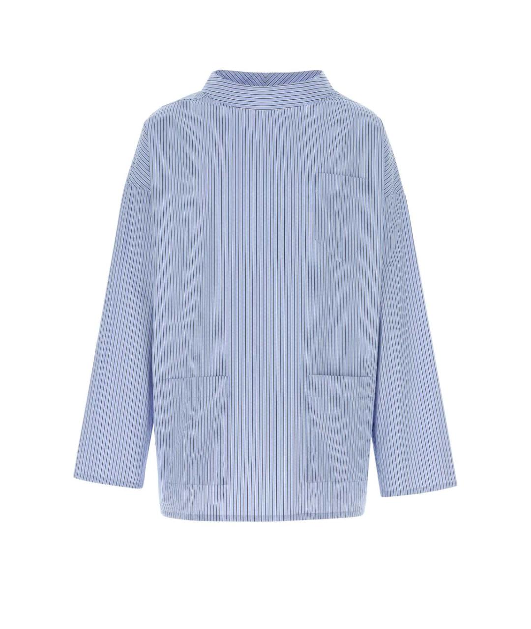 PRADA Синяя хлопковая кэжуал рубашка, фото 1