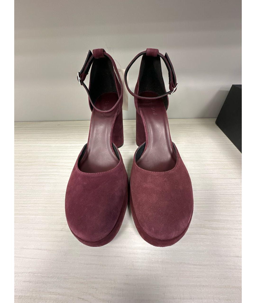 VIC MATIE Бордовые замшевые туфли, фото 2