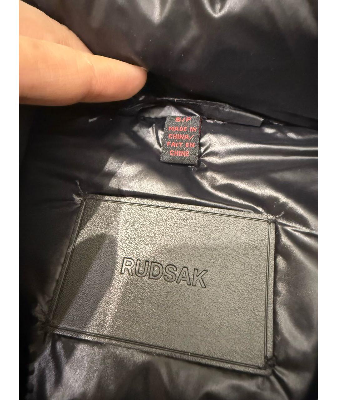 RUDSAK Черный полиэстеровый пуховик, фото 4