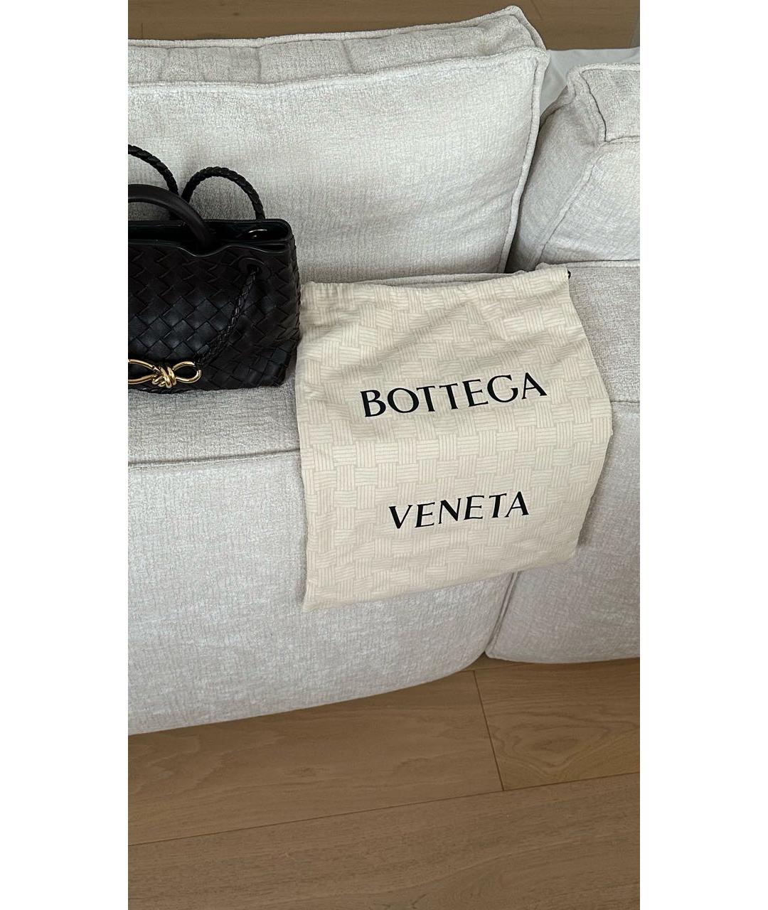 BOTTEGA VENETA Коричневая кожаная сумка с короткими ручками, фото 7