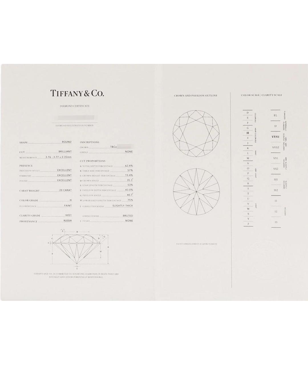 TIFFANY&CO Серебряное платиновое колье, фото 4