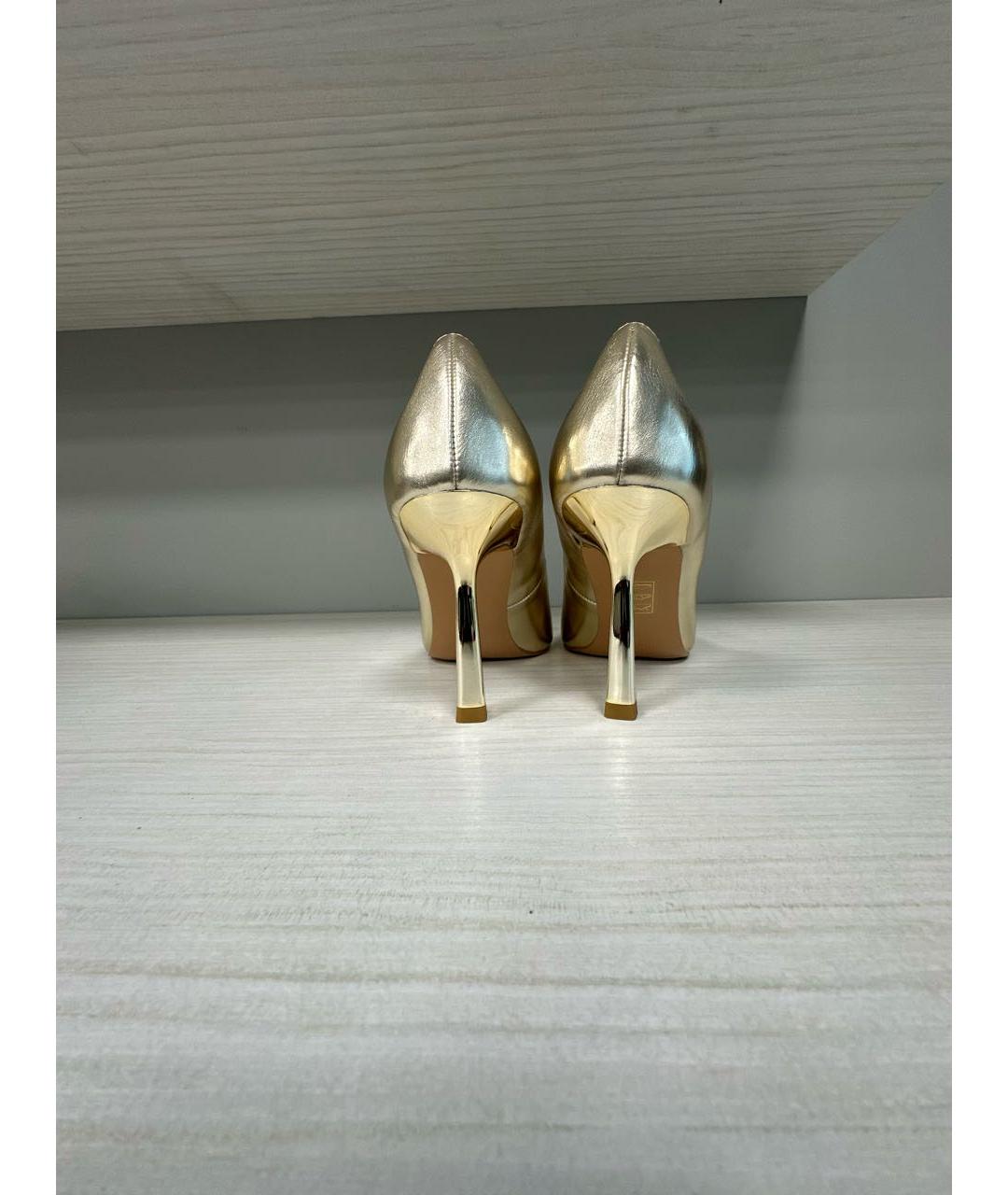 LIU JO Золотые туфли из искусственной кожи, фото 4