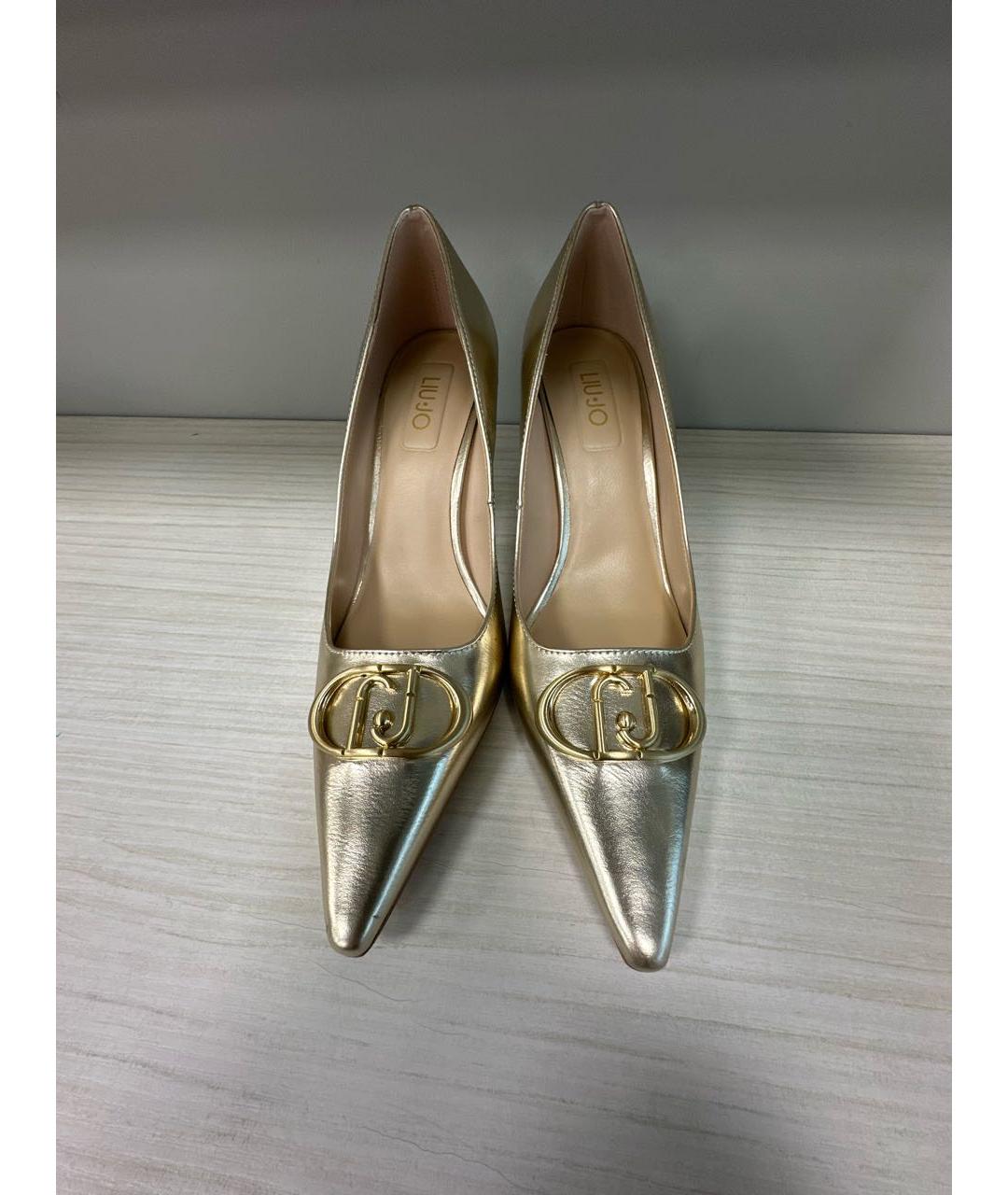 LIU JO Золотые туфли из искусственной кожи, фото 2