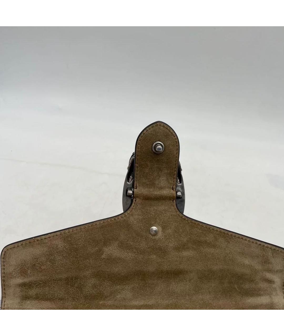 GUCCI Бежевая кожаная сумка через плечо, фото 8