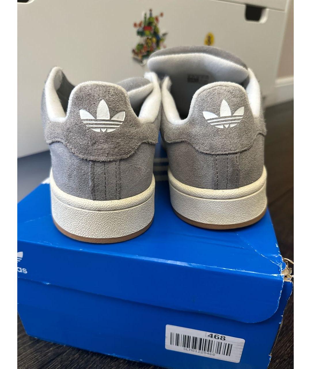 ADIDAS Серые замшевые кеды, фото 4